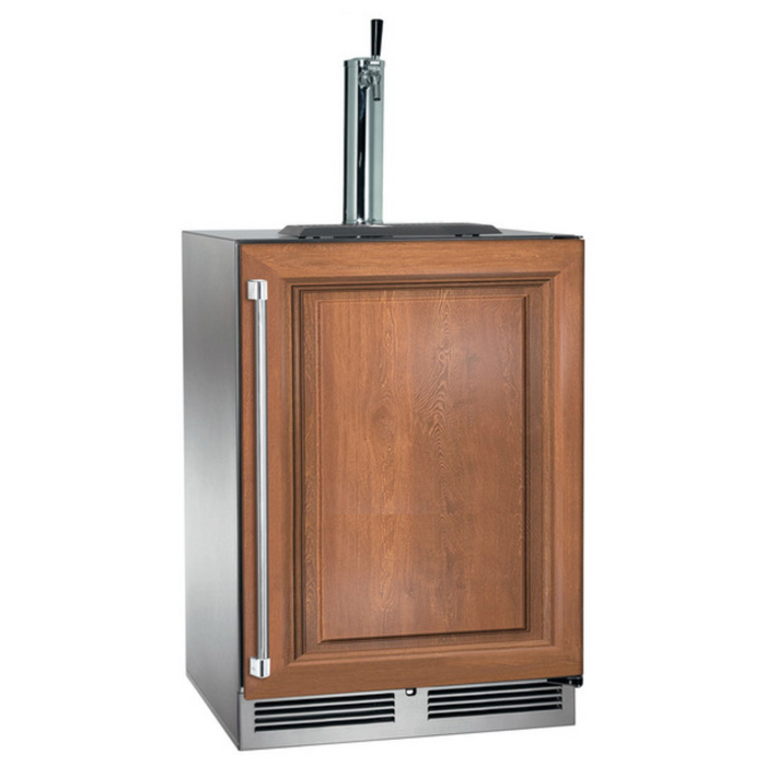 Perlick 24" Signature Series Indoor Kegerator Beverage Dispenser with Panel Ready Solid Door